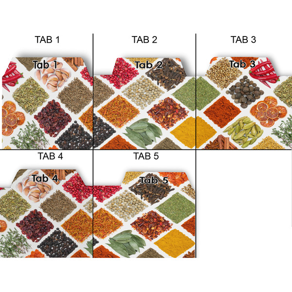 Spices Page Dividers - Set of 5 - Approval