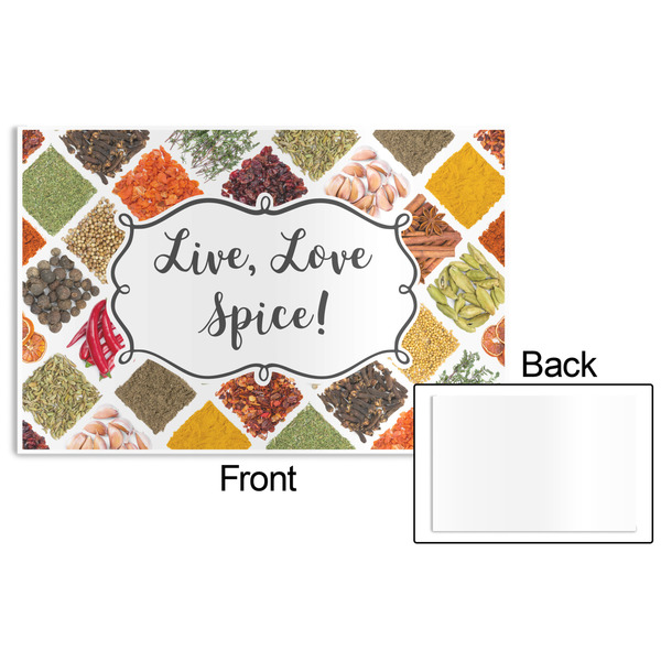 Spices Disposable Paper Placemat - Front & Back