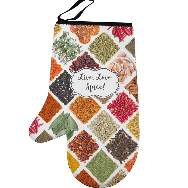 Custom Spices Left Oven Mitt (Personalized)