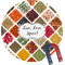 Spices Round Fridge Magnet