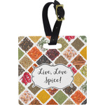Spices Plastic Luggage Tag - Square