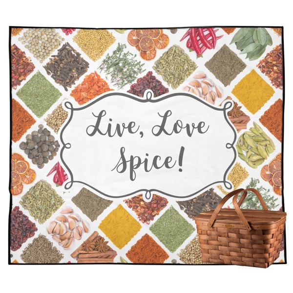 Custom Spices Outdoor Picnic Blanket (Personalized)