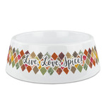 Spices Plastic Dog Bowl - Medium
