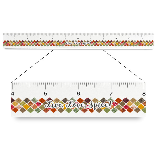 Custom Spices Plastic Ruler - 12"
