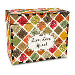 Spices Wood Recipe Box - Full Color Print