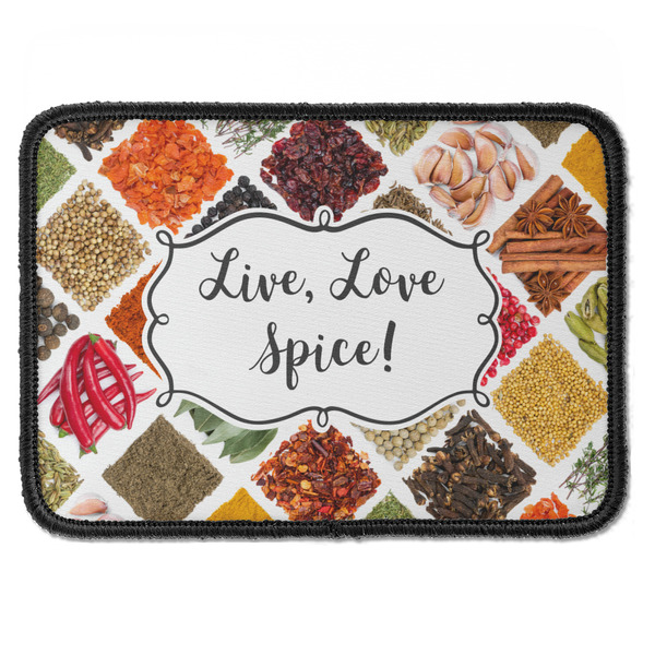 Custom Spices Iron On Rectangle Patch
