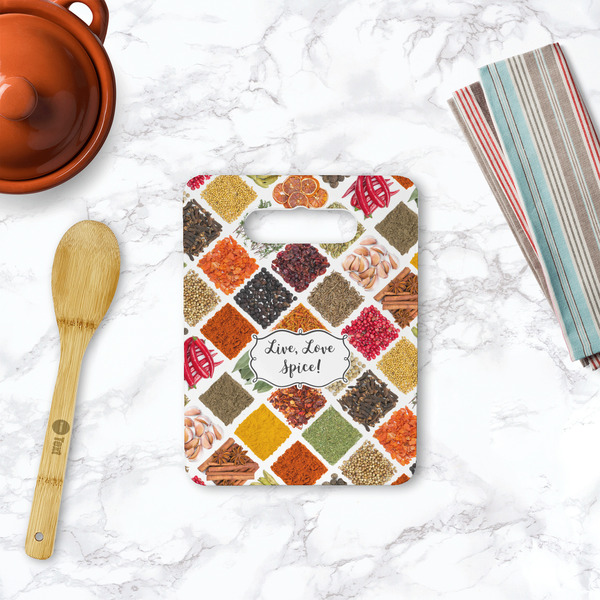 Spices Rectangle Trivet with Handle - LIFESTYLE