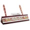 Spices Red Mahogany Nameplates with Business Card Holder - Angle