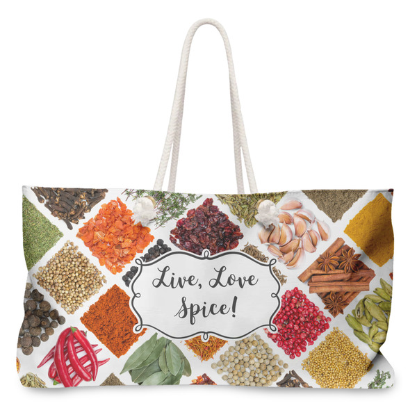 Custom Spices Large Tote Bag with Rope Handles