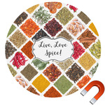 Spices Round Car Magnet - 6" (Personalized)