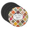 Spices Round Rubber Backed Coasters - Set of 4 (Personalized)