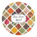 Spices Round Decal - Medium (Personalized)