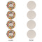 Spices Round Linen Placemats - APPROVAL Set of 4 (single sided)