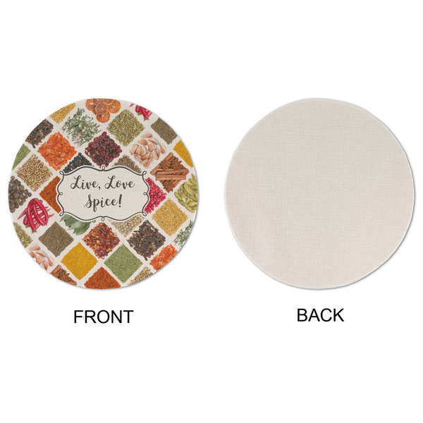 Spices Round Linen Placemats - APPROVAL (single sided)