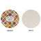 Spices Round Linen Placemats - APPROVAL (single sided)