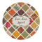 Spices Round Linen Placemats - FRONT (Double Sided)