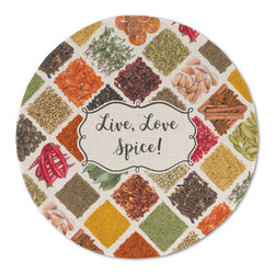 Spices Round Linen Placemat