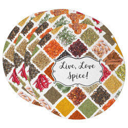 Spices Round Paper Coasters
