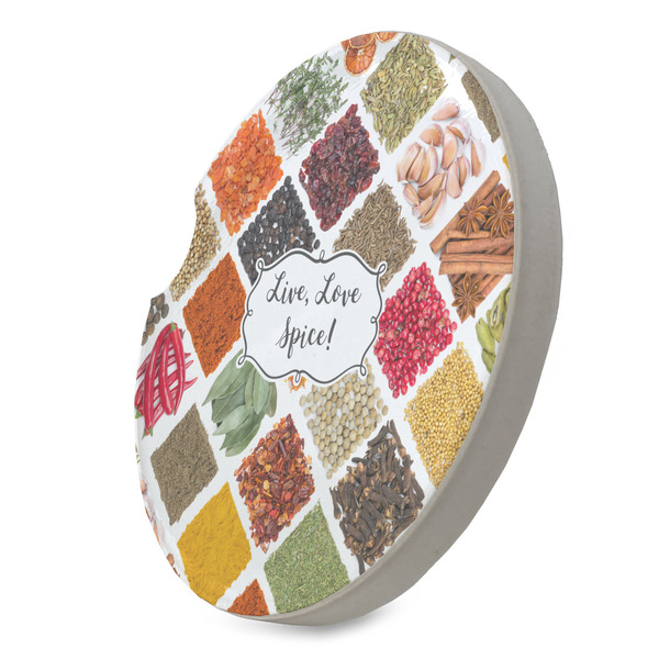 Spices Sandstone Car Coaster - STANDING ANGLE