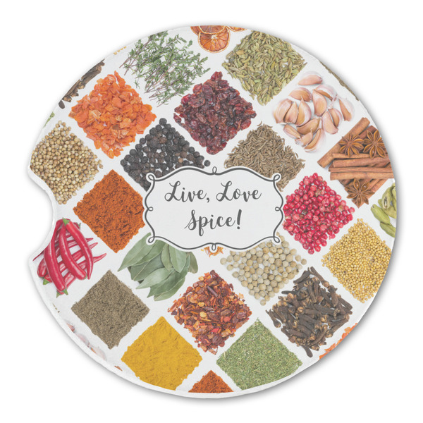 Custom Spices Sandstone Car Coaster - Single (Personalized)