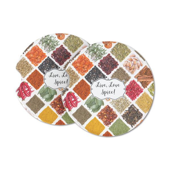 Custom Spices Sandstone Car Coasters (Personalized)