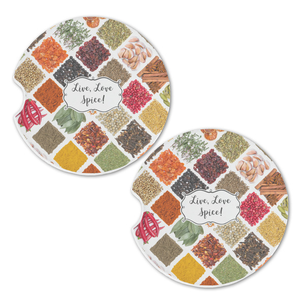 Spices Sandstone Car Coasters - Set of 2