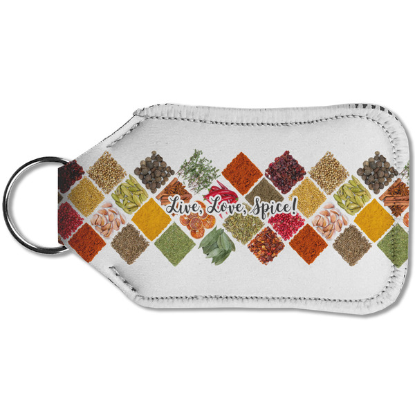 Spices Sanitizer Holder Keychain - Small (Back)