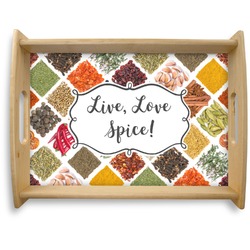 Spices Natural Wooden Tray - Large (Personalized)