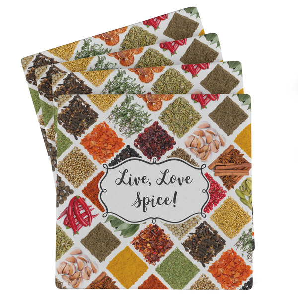 Custom Spices Absorbent Stone Coasters - Set of 4