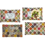 Spices Set of 4 Glass Rectangular Lunch / Dinner Plate (Personalized)