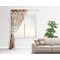 Spices Sheer Curtain With Window and Rod - in Room Matching Pillow