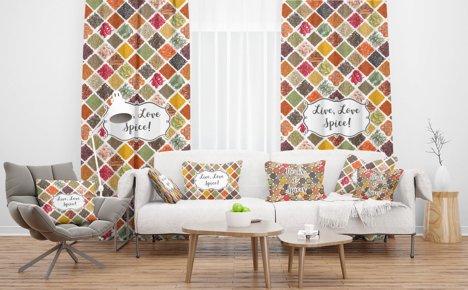 Custom Spices Sheer Curtain YouCustomizeIt