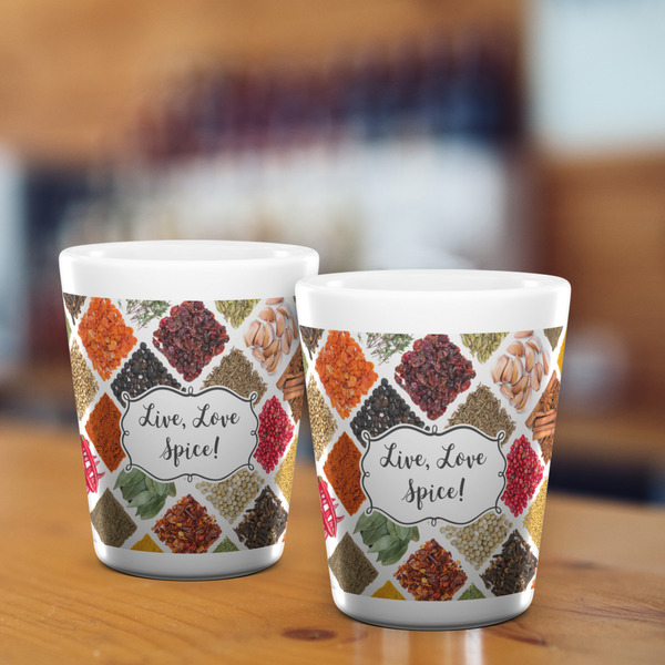 Spices Shot Glass - White - LIFESTYLE