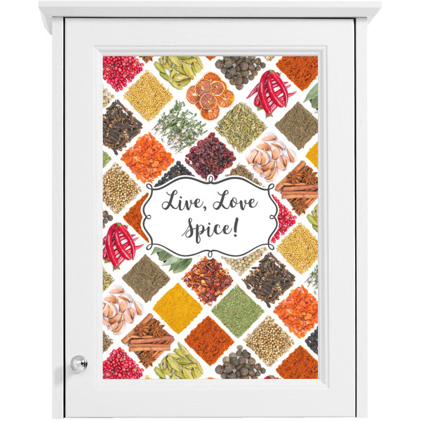 Spices Single White Cabinet Decal