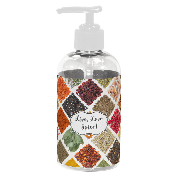 Custom Spices Plastic Soap / Lotion Dispenser (8 oz - Small - White)