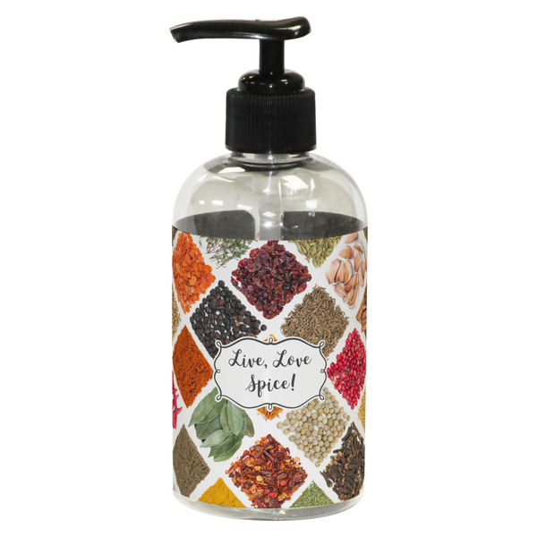 Custom Spices Plastic Soap / Lotion Dispenser (8 oz - Small - Black)