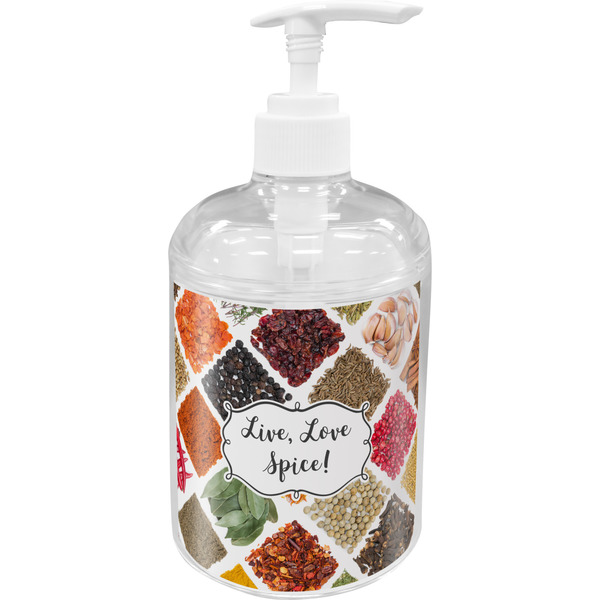 Custom Spices Acrylic Soap & Lotion Bottle