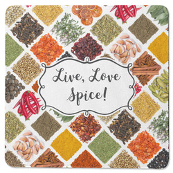 Spices Square Rubber Backed Coaster (Personalized)