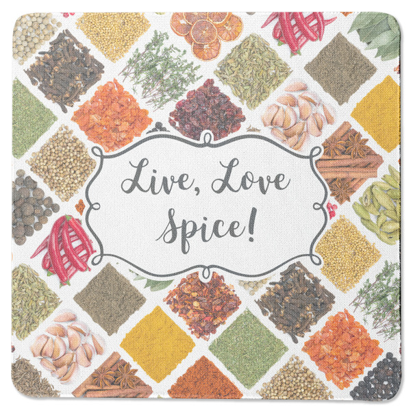Custom Spices Square Rubber Backed Coaster (Personalized)
