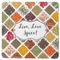 Spices Square Rubber Backed Coaster (Personalized)