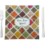 Spices Glass Square Lunch / Dinner Plate 9.5" (Personalized)