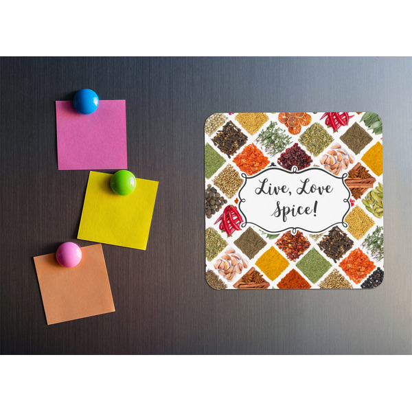 Spices Square Fridge Magnet - LIFESTYLE