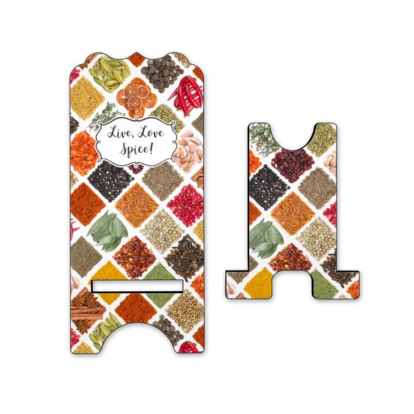 Spices Stylized Phone Stand - Front & Back - Small