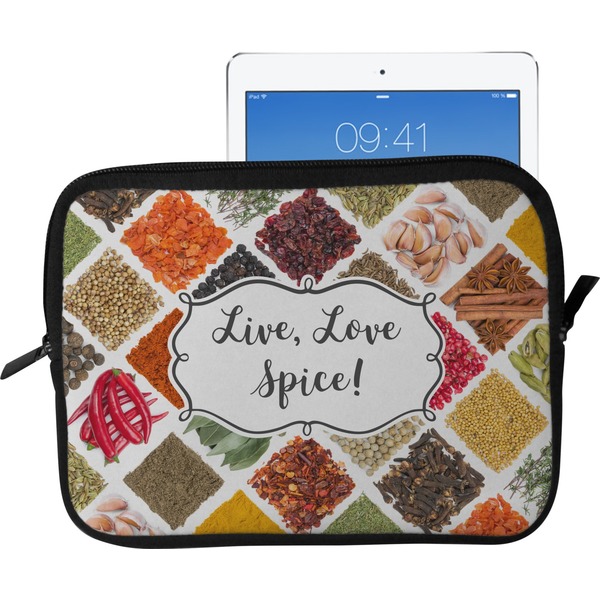 Custom Spices Tablet Case / Sleeve - Large (Personalized)