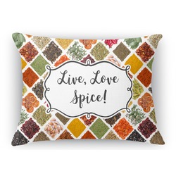 Spices Rectangular Throw Pillow Case - 12"x18" (Personalized)