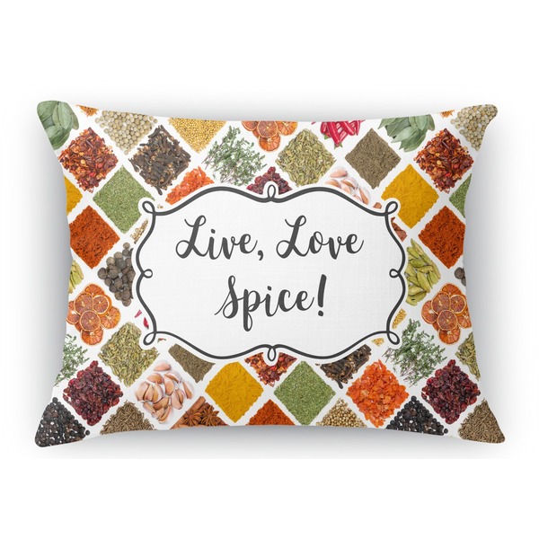 Custom Spices Rectangular Throw Pillow Case - 12"x18" (Personalized)