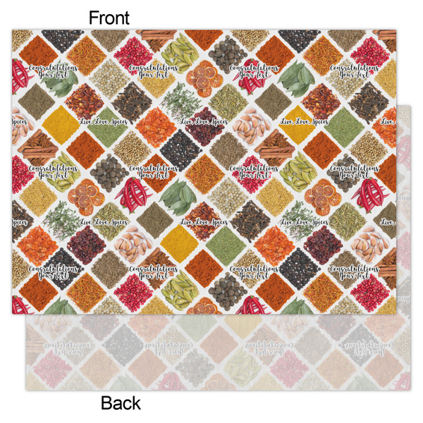 Spices Tissue Paper - Lightweight - Large - Front & Back