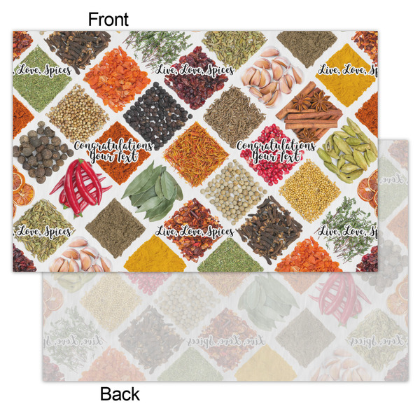 Spices Tissue Paper - Lightweight - Small - Front & Back
