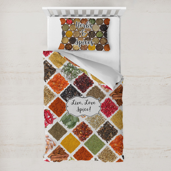Custom Spices Toddler Bedding Set - With Pillowcase