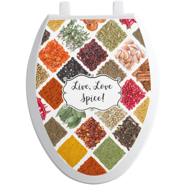 Custom Spices Toilet Seat Decal - Elongated (Personalized)